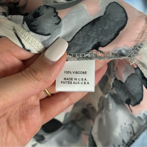 Revolve MISA Los Angeles Freesia Off-the-Shoulder Dress - Watercolor Floral - Picture 10 of 12